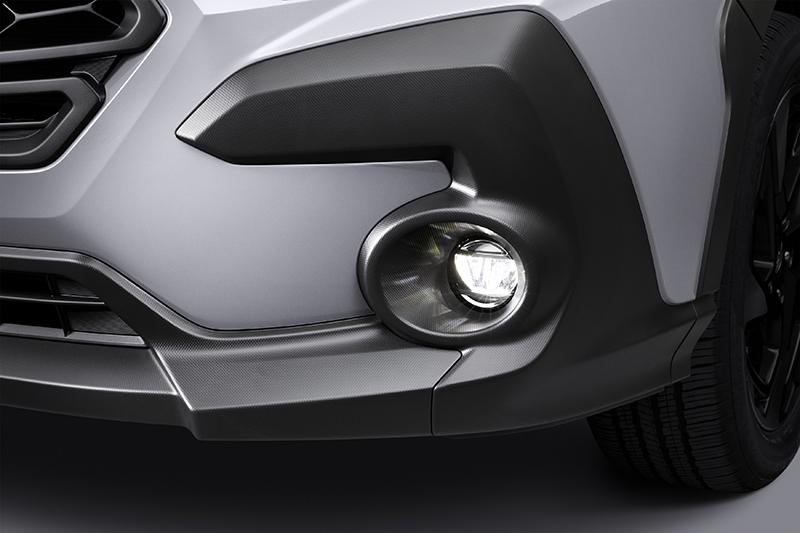 Tuvplāns ar Subaru Crosstrek miglas lukturiem.